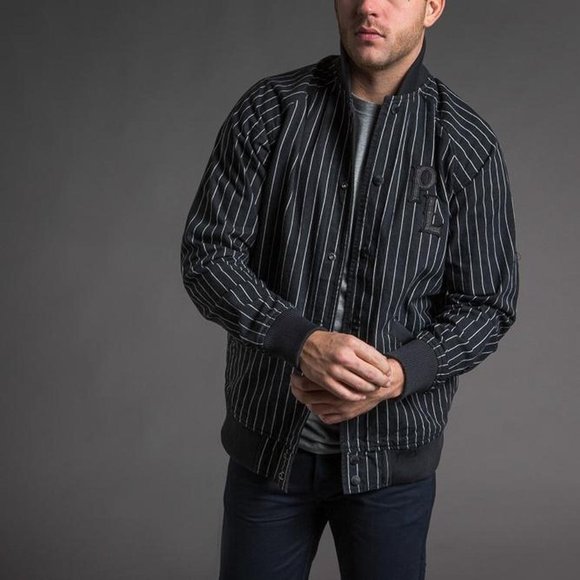 Public Label The Hundreds Jacket In Stripes
